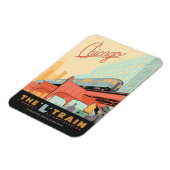 Chicago, IL-L-trein Magneet (Linkerzijde)