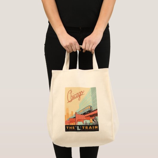 Chicago, IL-L-trein Tote Bag (Voorkant (product))