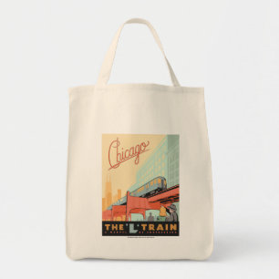 Chicago, IL-L-trein Tote Bag
