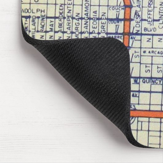 Chicago, IL Map Muismat (Hoek)