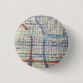 Chicago, IL Map Ronde Button 3,2 Cm (Voorkant)
