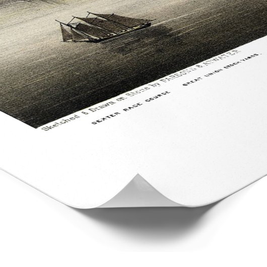 Chicago, IL Panorama Map - 1874 Poster (Hoek)