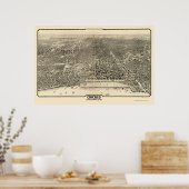 Chicago, IL Panorama Map - 1916 Poster (Keuken)