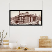 Chicago, IL Railroad Foto 1912 Poster (Keuken)