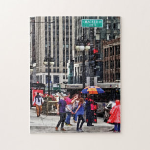 Chicago IL - Rainy Day on E Wacker Drive Legpuzzel