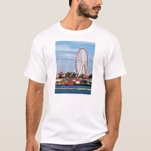 Chicago IL - Reuzenrad bij de Pijler van de Marine T-shirt
