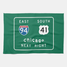Chicago, IL Road Sign Theedoek