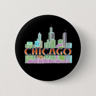 Chicago IL Ronde Button 5,7 Cm