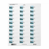 Chicago IL - Sailboat Against Chicago Skyline Etiket (Full Sheet)