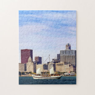 Chicago IL - Schoener op Michiganmeer Legpuzzel