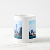 Chicago IL - Schooner tegen Chicago Skyline Koffiemok (Center)