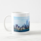 Chicago IL - Schooner tegen Chicago Skyline Koffiemok (Links)