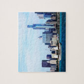 Chicago IL - Schooner tegen Chicago Skyline Legpuzzel (Verticaal)