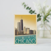 Chicago, IL - Skyline Briefkaart (Staand voorkant)