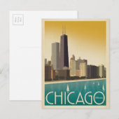 Chicago, IL - Skyline Briefkaart (Voorkant / Achterkant)