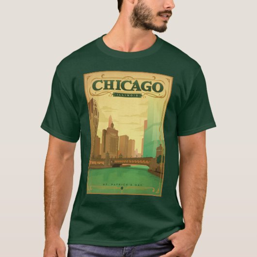 Chicago, IL - St. Patrick's Day T-shirt (Voorkant)