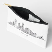 Chicago IL Stadsgezicht Illustratie Etui (Open)