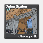 Chicago, IL-station magnet (Voorkant)