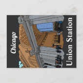 Chicago, IL-treinstation Briefkaart (Voorkant)