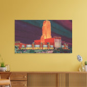 Chicago, IL - Uitzicht van de General Motors Build Canvas Afdruk (Insitu (Woonkamer))