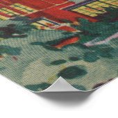 Chicago, IL - Uitzicht van de General Motors Build Poster (Hoek)