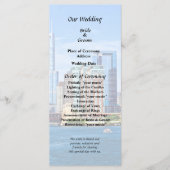 Chicago IL - Uitzicht vanaf het Michiganmeer Programmakaart (Voorkant)