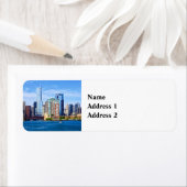 Chicago IL - Uitzicht vanaf Lake Michigan Etiket (Insitu)