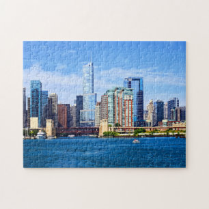 Chicago IL - Uitzicht vanaf Lake Michigan Legpuzzel