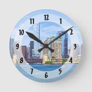 Chicago IL - Uitzicht vanaf Lake Michigan Ronde Klok