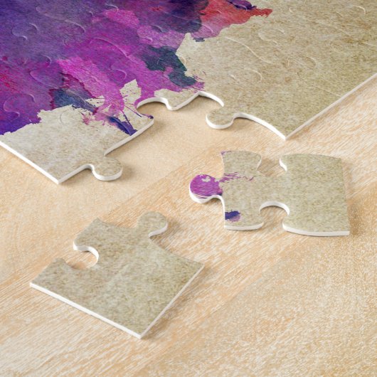 Chicago, IL | Waterverf City Skyline Legpuzzel (Zijkant)