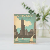 Chicago, IL - Windy City Briefkaart (Staand voorkant)