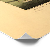 Chicago Illinois 1892 Antiek Panoramic Map Poster (Hoek)