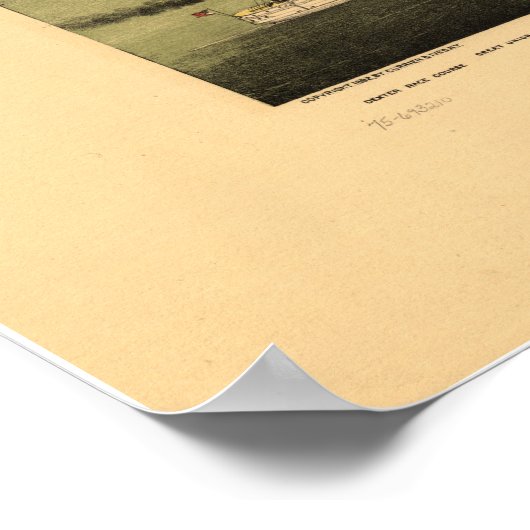 Chicago Illinois 1892 Antiek Panoramic Map Poster (Hoek)