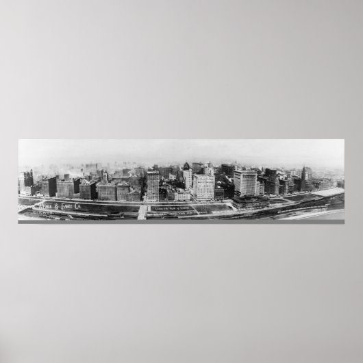  Chicago Illinois 1911 van het vliegtuig Poster (Voorkant)