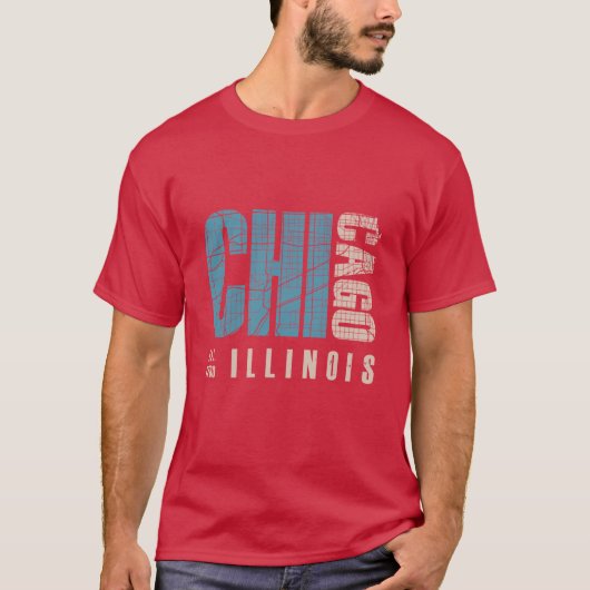 Chicago illinois 2 t-shirt (Voorkant)