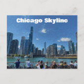 Chicago, Illinois Abstract Skyline Briefkaart (Voorkant)