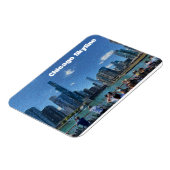 Chicago, Illinois Abstract Skyline Magneet (Linkerzijde)