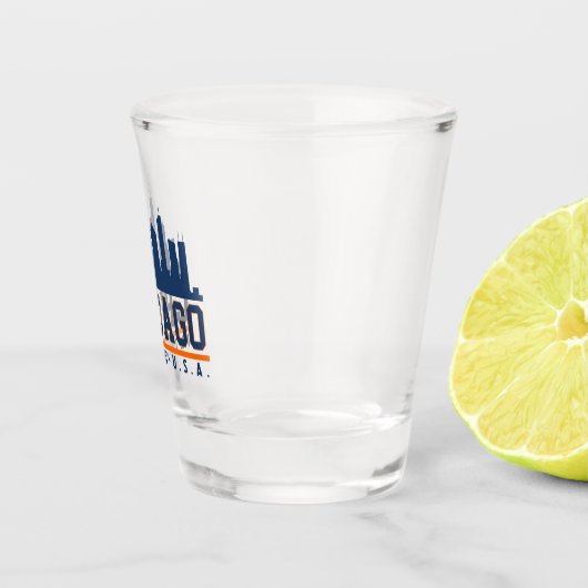 Chicago, Illinois Architectural Skyline Shot Glas (Rechts)