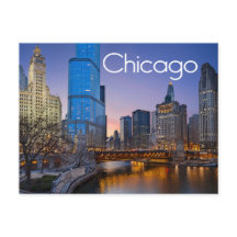 Chicago, Illinois at Night United States