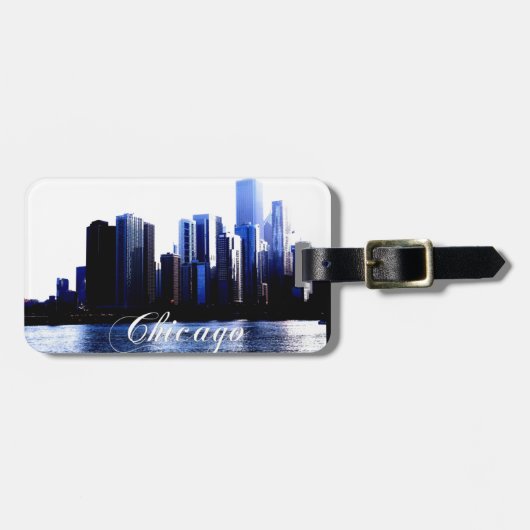 Chicago Illinois Bagagelabel (Voorkant horizontaal)