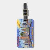 Chicago Illinois  Bagagelabel (Voorkant verticaal)