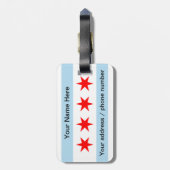Chicago Illinois  Bagagelabel (Achterkant verticaal)