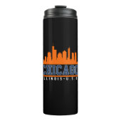 Chicago Illinois Beatiful Skyline Thermosbeker (Voorkant)