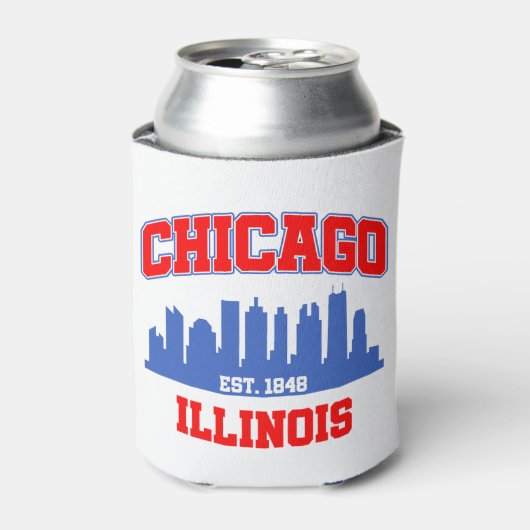 Chicago, Illinois Blikjeskoeler (Blikje Voorkant)