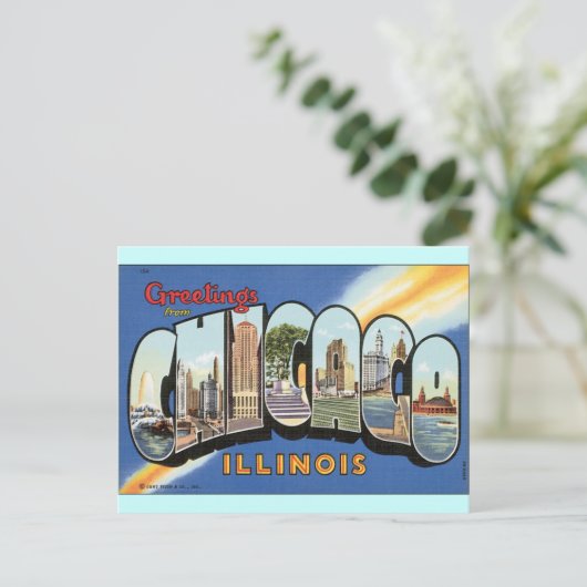 Chicago Illinois  Briefkaart (Staand voorkant)