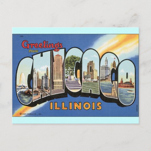 Chicago Illinois  Briefkaart (Voorkant)