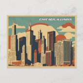 Chicago, Illinois Briefkaart (Voorkant)