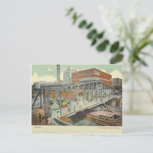 Chicago Illinois Briefkaart (Staand voorkant)