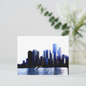 Chicago Illinois Briefkaart (Staand voorkant)