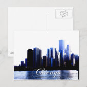 Chicago Illinois Briefkaart (Voorkant / Achterkant)